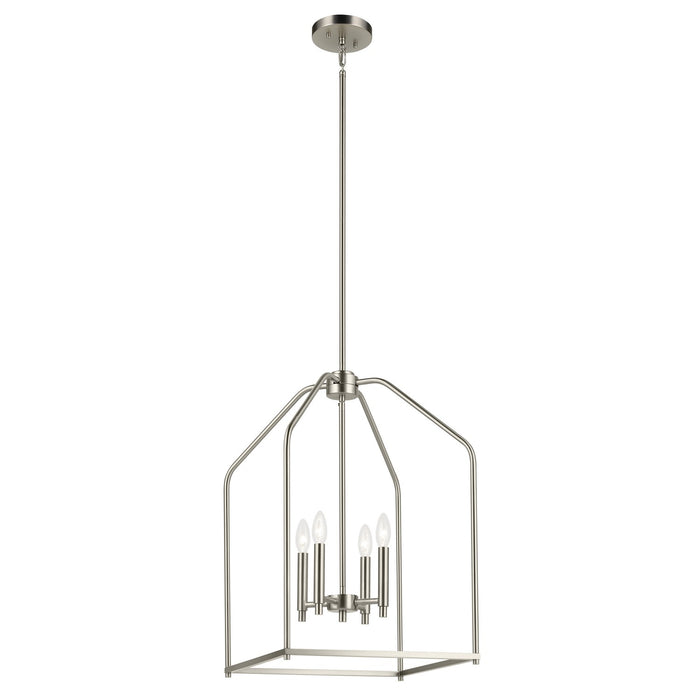 Kichler 52722NI Four Light Foyer Pendant, Brushed Nickel (2)