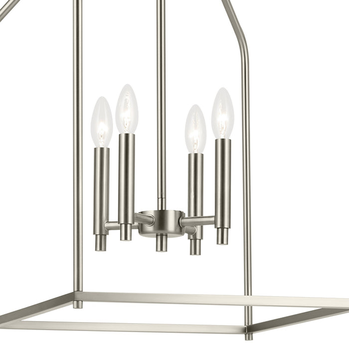 Kichler 52722NI Four Light Foyer Pendant, Brushed Nickel (4)