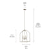 Kichler 52722NI Four Light Foyer Pendant, Brushed Nickel (6)