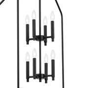 Kichler 52723BK Eight Light Foyer Pendant, Black (4)