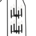 Kichler 52723BK Eight Light Foyer Pendant, Black (4)