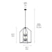 Kichler 52723BK Eight Light Foyer Pendant, Black (5)