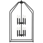 Kichler 52723BK Eight Light Foyer Pendant, Black (6)