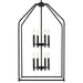 Kichler 52723BK Eight Light Foyer Pendant, Black (6)