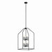 Kichler 52723BK Eight Light Foyer Pendant, Black