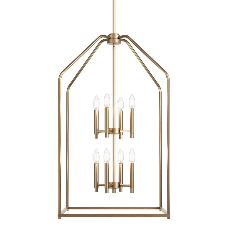 Kichler 52723CPZ Eight Light Foyer Pendant, Champagne Bronze (6)