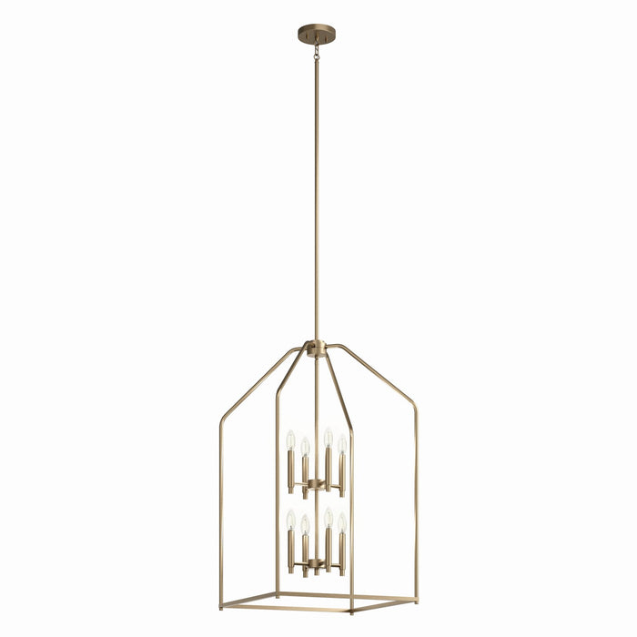 Kichler 52723CPZ Eight Light Foyer Pendant, Champagne Bronze