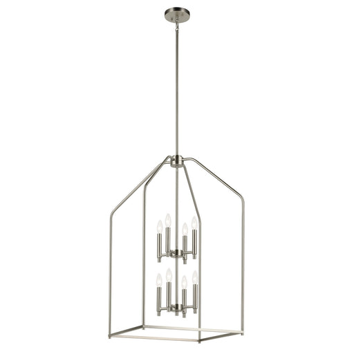 Kichler 52723NI Eight Light Foyer Pendant, Brushed Nickel (2)