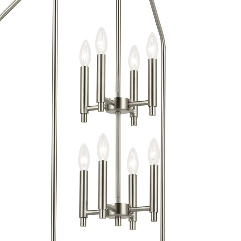 Kichler 52723NI Eight Light Foyer Pendant, Brushed Nickel (4)