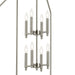 Kichler 52723NI Eight Light Foyer Pendant, Brushed Nickel (4)