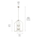 Kichler 52723NI Eight Light Foyer Pendant, Brushed Nickel (5)