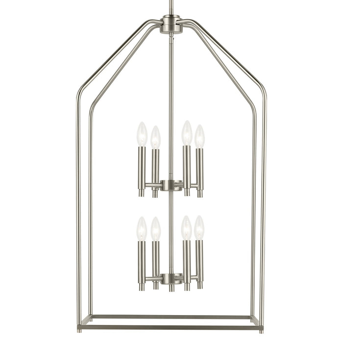 Kichler 52723NI Eight Light Foyer Pendant, Brushed Nickel (6)