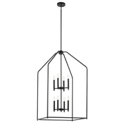 Kichler 52724BK Eight Light Foyer Pendant, Black (2)