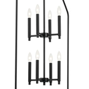 Kichler 52724BK Eight Light Foyer Pendant, Black (4)