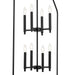 Kichler 52724BK Eight Light Foyer Pendant, Black (4)