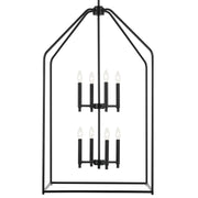 Kichler 52724BK Eight Light Foyer Pendant, Black (6)
