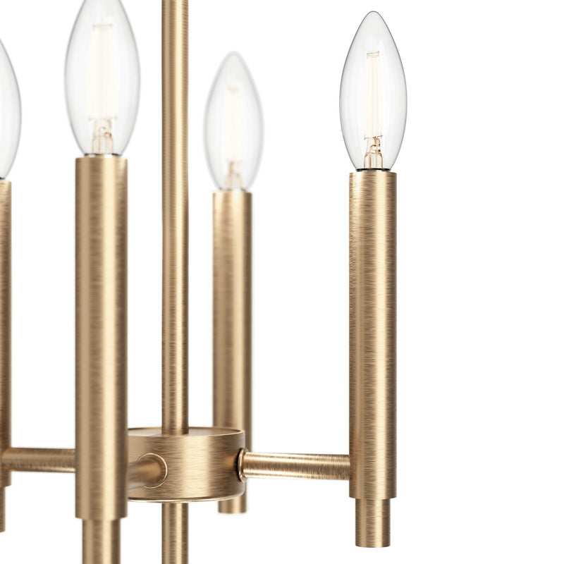 Kichler 52724CPZ Eight Light Foyer Pendant, Champagne Bronze (4)