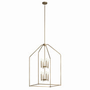 Kichler 52724CPZ Eight Light Foyer Pendant, Champagne Bronze