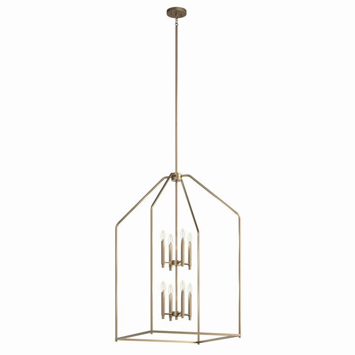 Kichler 52724CPZ Eight Light Foyer Pendant, Champagne Bronze