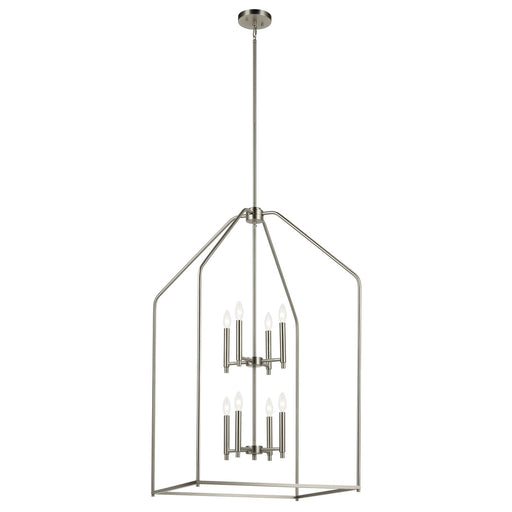Kichler 52724NI Eight Light Foyer Pendant, Brushed Nickel (2)
