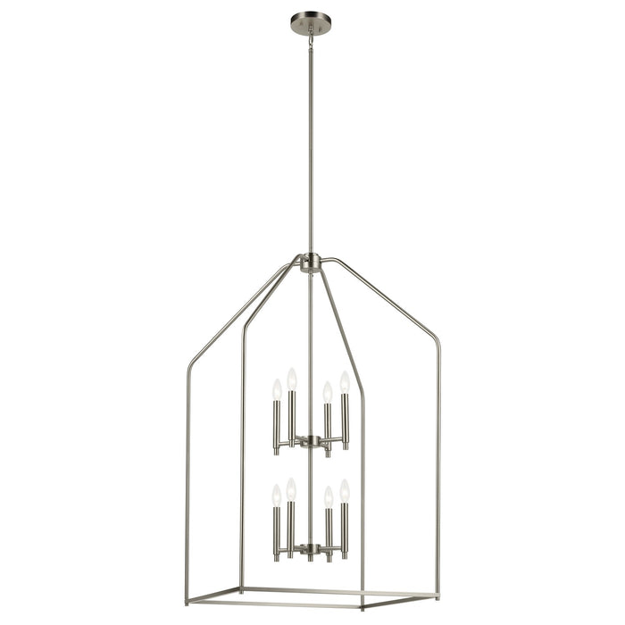 Kichler 52724NI Eight Light Foyer Pendant, Brushed Nickel (2)