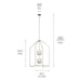 Kichler 52724NI Eight Light Foyer Pendant, Brushed Nickel (5)