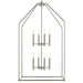 Kichler 52724NI Eight Light Foyer Pendant, Brushed Nickel (6)