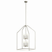Kichler 52724NI Eight Light Foyer Pendant, Brushed Nickel
