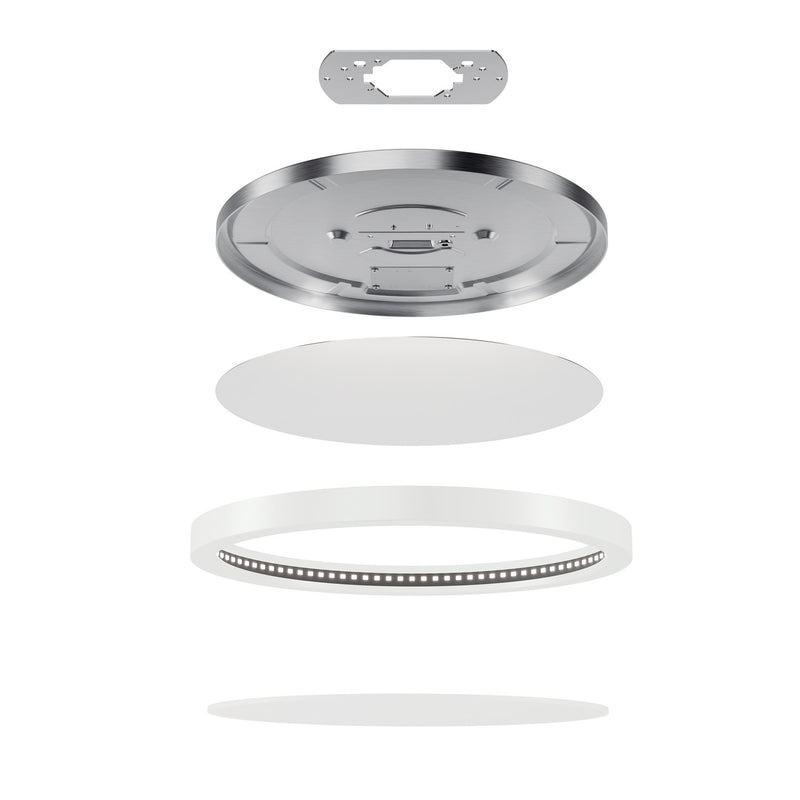 Kichler 53011WH30 LED Flush Mount, White (4)