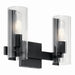 Kichler 55167BK Two Light Vanity, Black