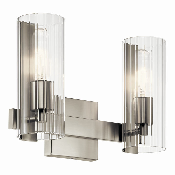Kichler 55167NI Two Light Vanity, Brushed Nickel