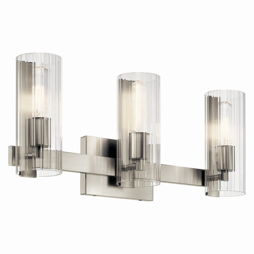 Kichler 55168NI Three Light Vanity, Brushed Nickel