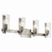 Kichler 55169NI Four Light Vanity, Brushed Nickel