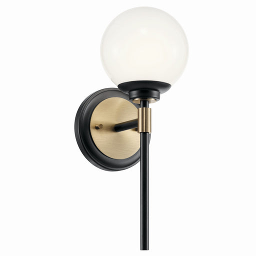 Kichler 55170BKCPZ One Light Wall Sconce, Black