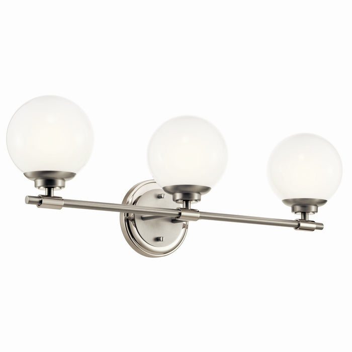 Kichler 55172PN Three Light Vanity, Polished Nickel