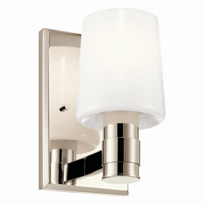 Kichler 55174PN One Light Wall Sconce, Polished Nickel