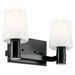 Kichler 55175BK Two Light Vanity, Black