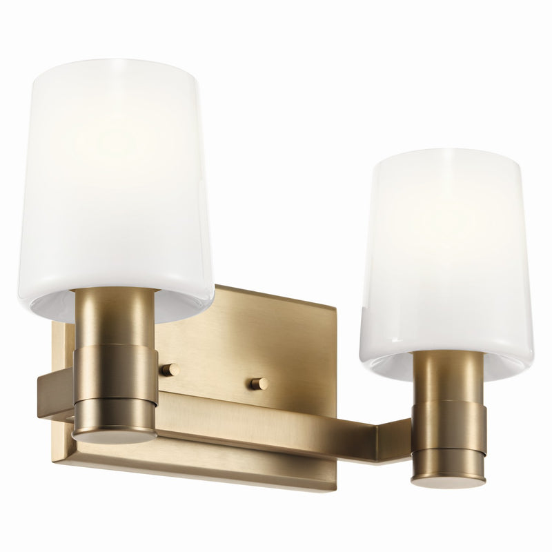Kichler 55175CPZ Two Light Vanity, Champagne Bronze
