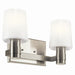 Kichler 55175NI Two Light Vanity, Brushed Nickel