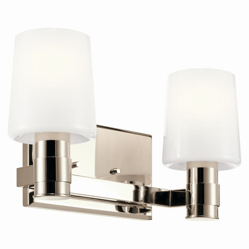 Kichler 55175PN Two Light Vanity, Polished Nickel
