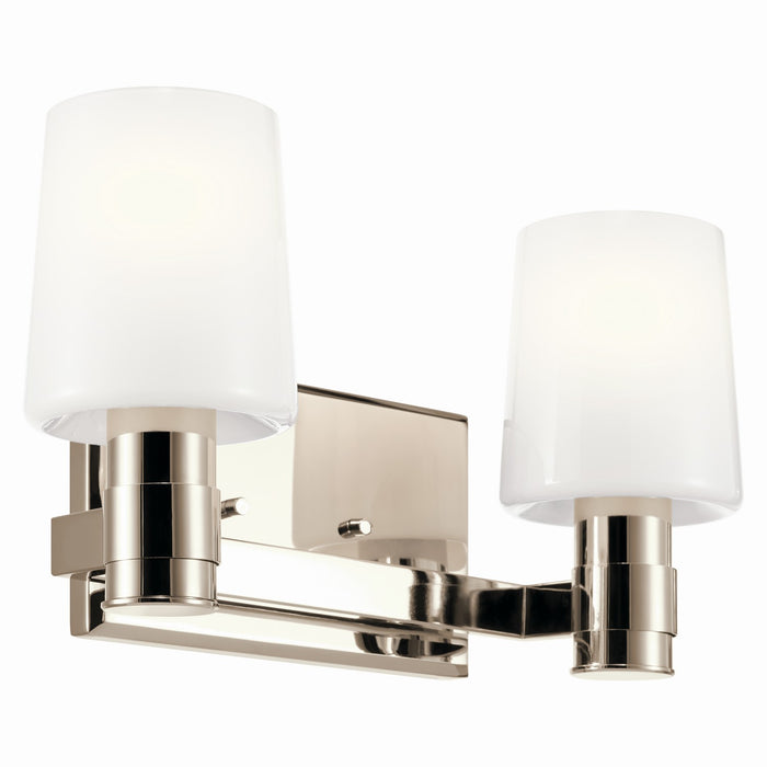 Kichler 55175PN Two Light Vanity, Polished Nickel