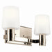 Kichler 55175PN Two Light Vanity, Polished Nickel