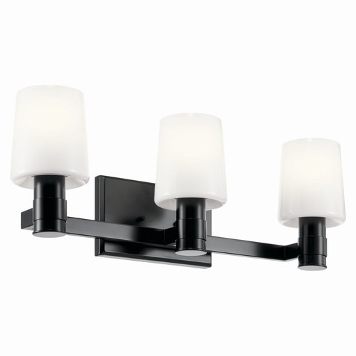 Kichler 55176BK Three Light Vanity, Black