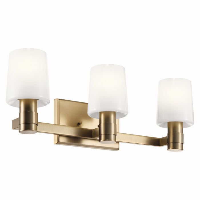 Kichler 55176CPZ Three Light Vanity, Champagne Bronze
