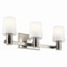 Kichler 55176NI Three Light Vanity, Brushed Nickel
