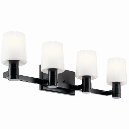 Kichler 55177BK Four Light Vanity, Black