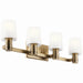 Kichler 55177CPZ Four Light Vanity, Champagne Bronze