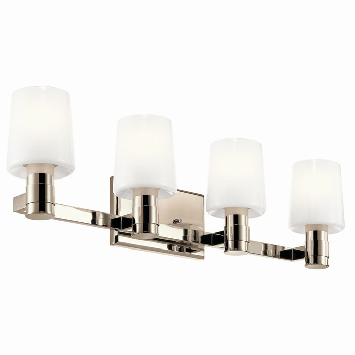 Kichler 55177PN Four Light Vanity, Polished Nickel
