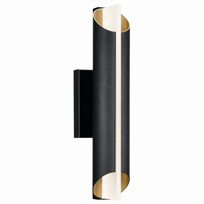 Kichler 59078BKTLED LED Outdoor Wall Mount, Textured Black