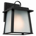 Kichler 59104BK One Light Outdoor Wall Mount, Black